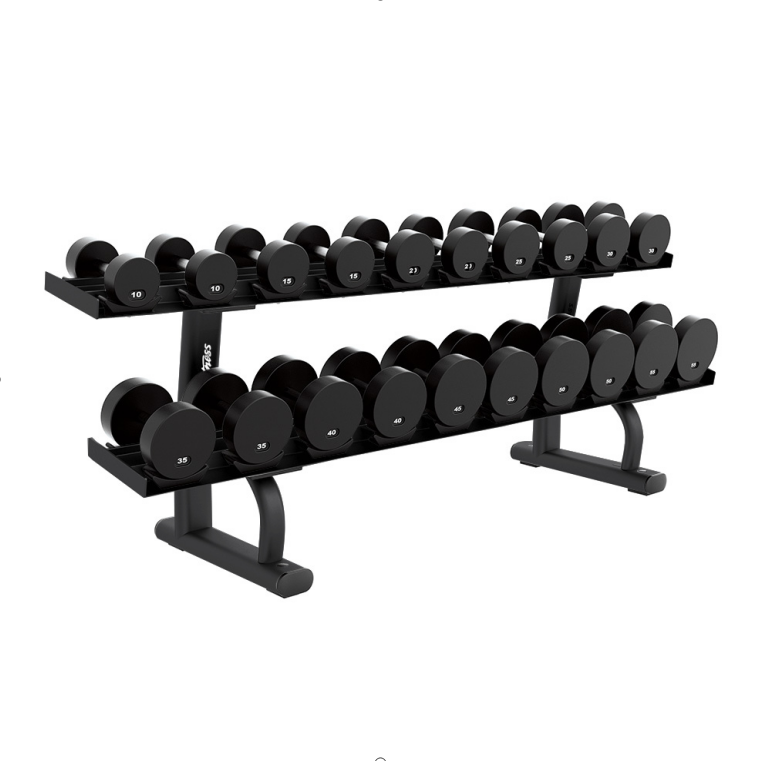 Двухуровневая стойка для гантелей: классифицированное хранение и удобный доступ