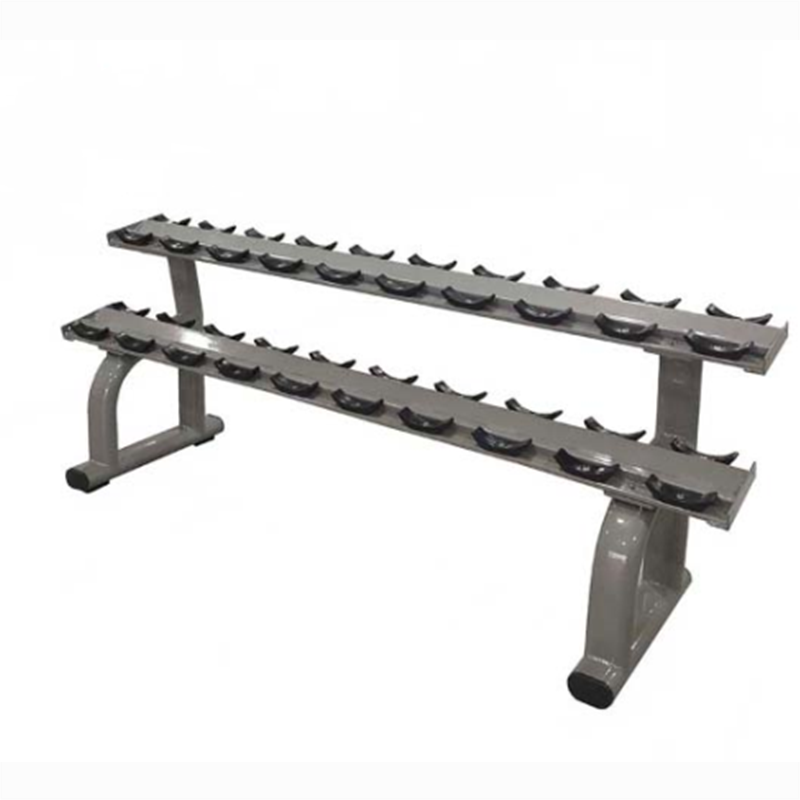 Двухуровневая стойка для гантелей: классифицированное хранение и удобный доступ