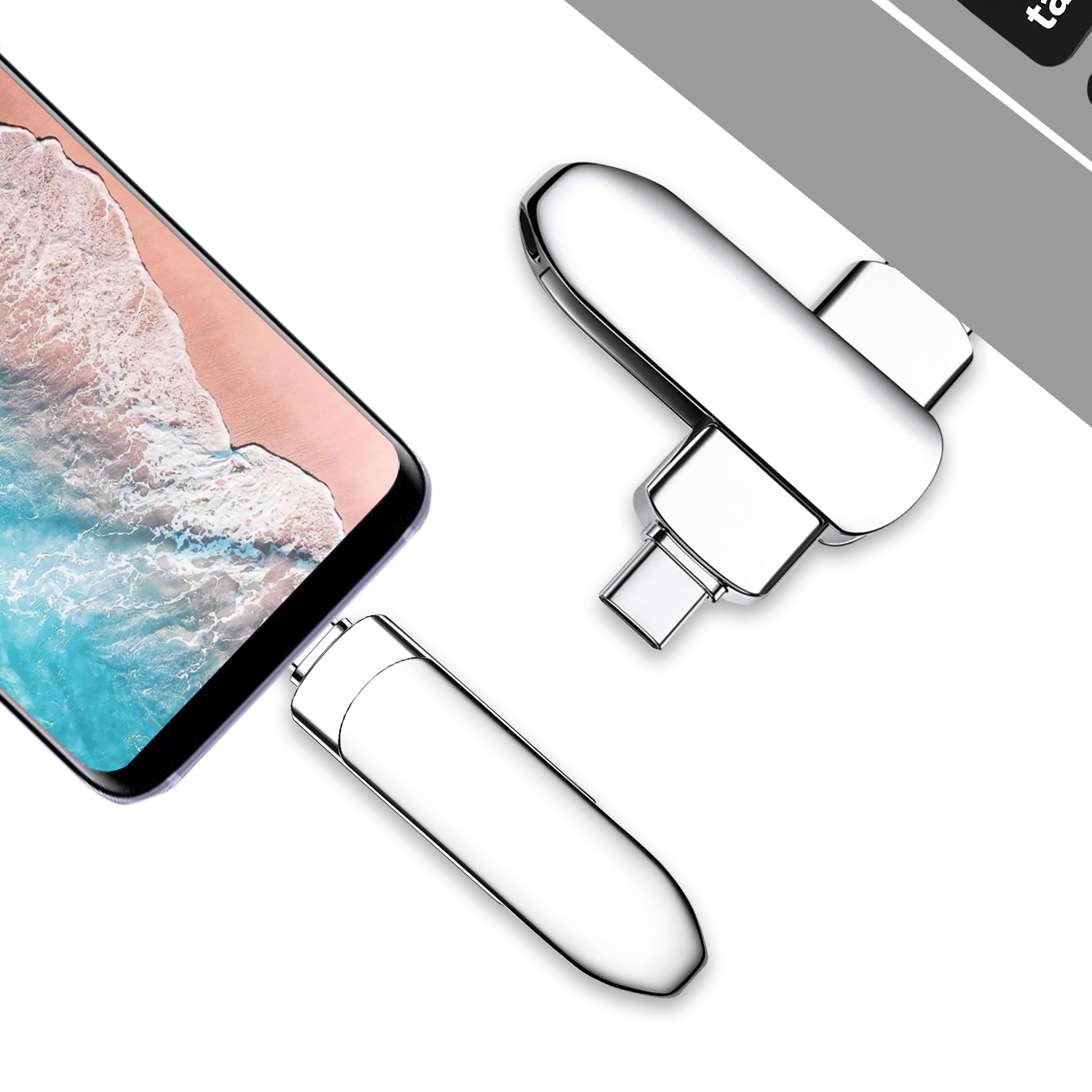 Флеш накопитель 64GB USB 3.0 USB OTG Устройство для телефона и ноутбука, скорость записи