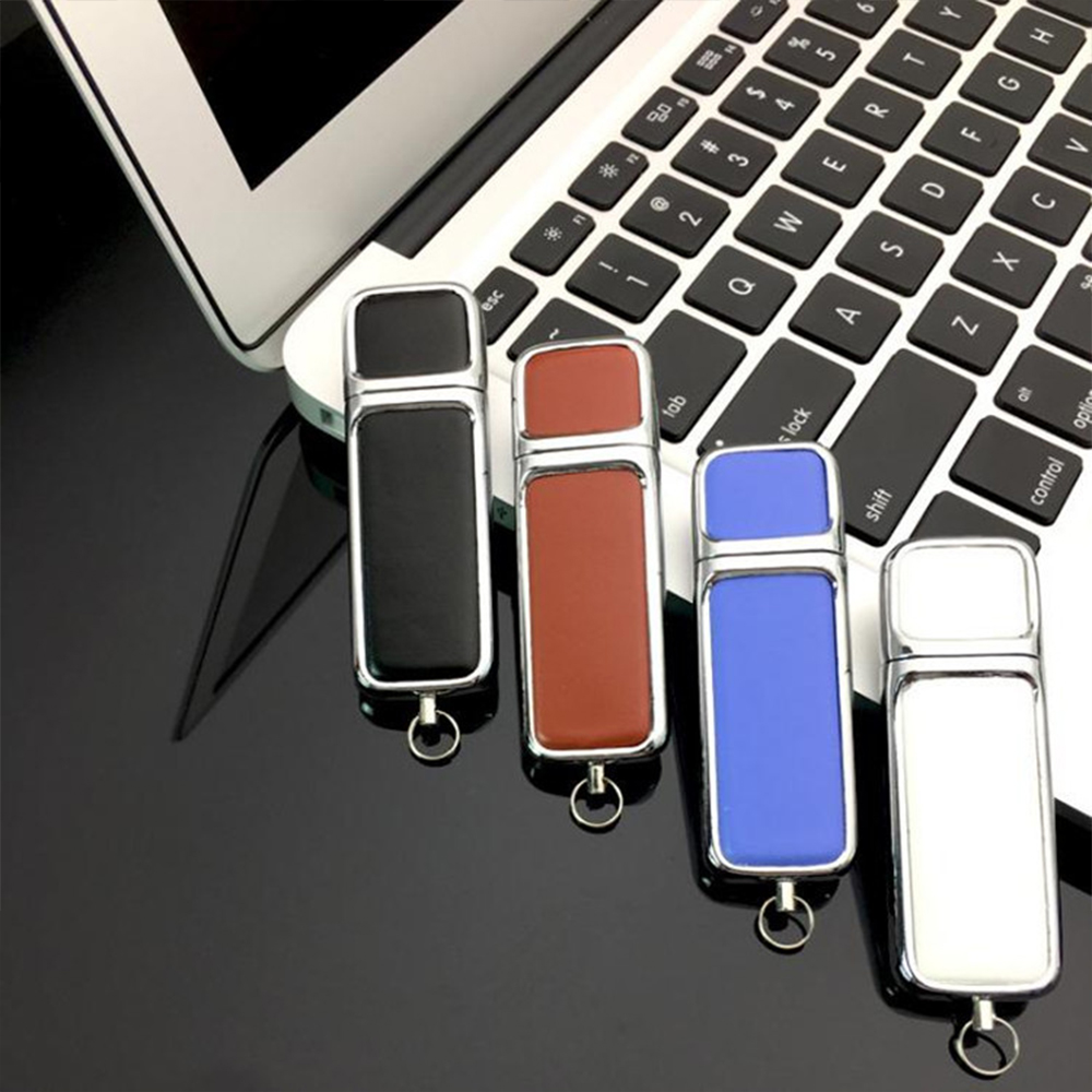 USB-накопитель в кожаном корпусе 2.0 1 ГБ 2 ГБ 4 ГБ 8 ГБ