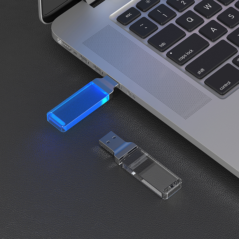 Акриловая USB-флешка VAST, изысканный подарок, 64 г, несколько светящихся цветов, 32 г, выгравированный логотип, индивидуальная USB-флешка