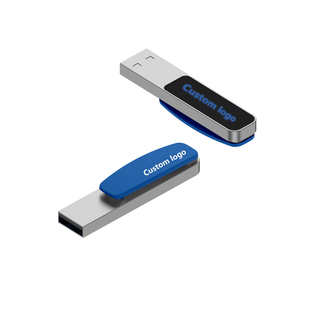 Светодиодный светящийся USB-накопитель VAST, персонализированный индивидуальный логотип, бизнес-флешка большой емкости для торгов, выставка USB-накопителей