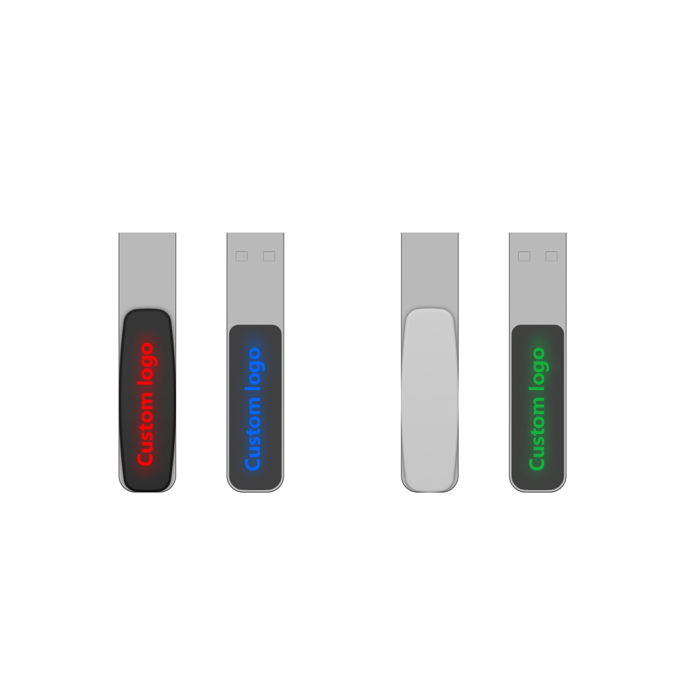 Светодиодный светящийся USB-накопитель VAST, персонализированный индивидуальный логотип, бизнес-флешка большой емкости для торгов, выставка USB-накопителей
