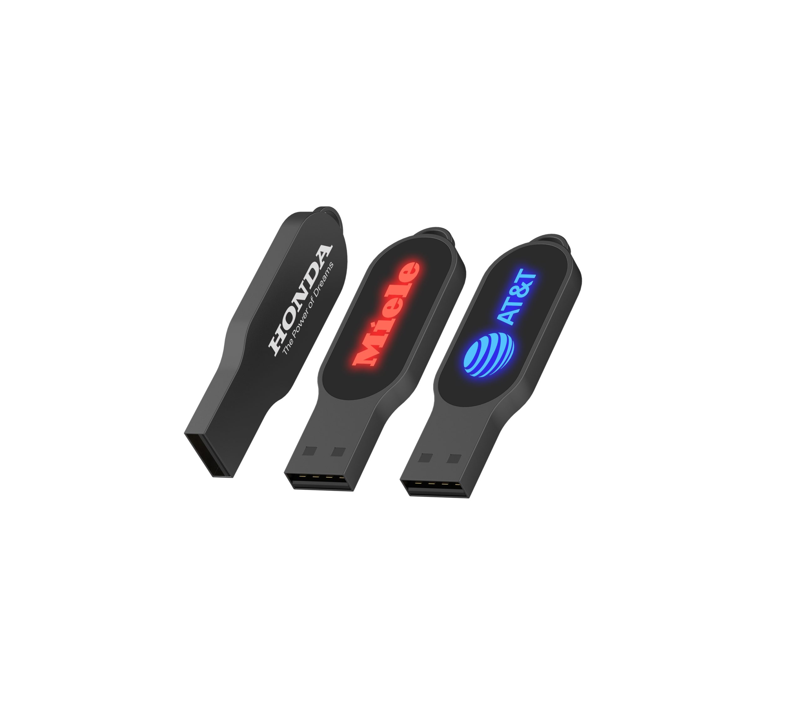 Персонализированный USB-накопитель с подсветкой