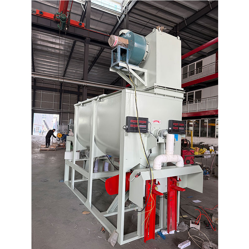 Горизонтальный смеситель объемом 2,8 кубических метра: решение для производства сухих порошкообразных материалов.