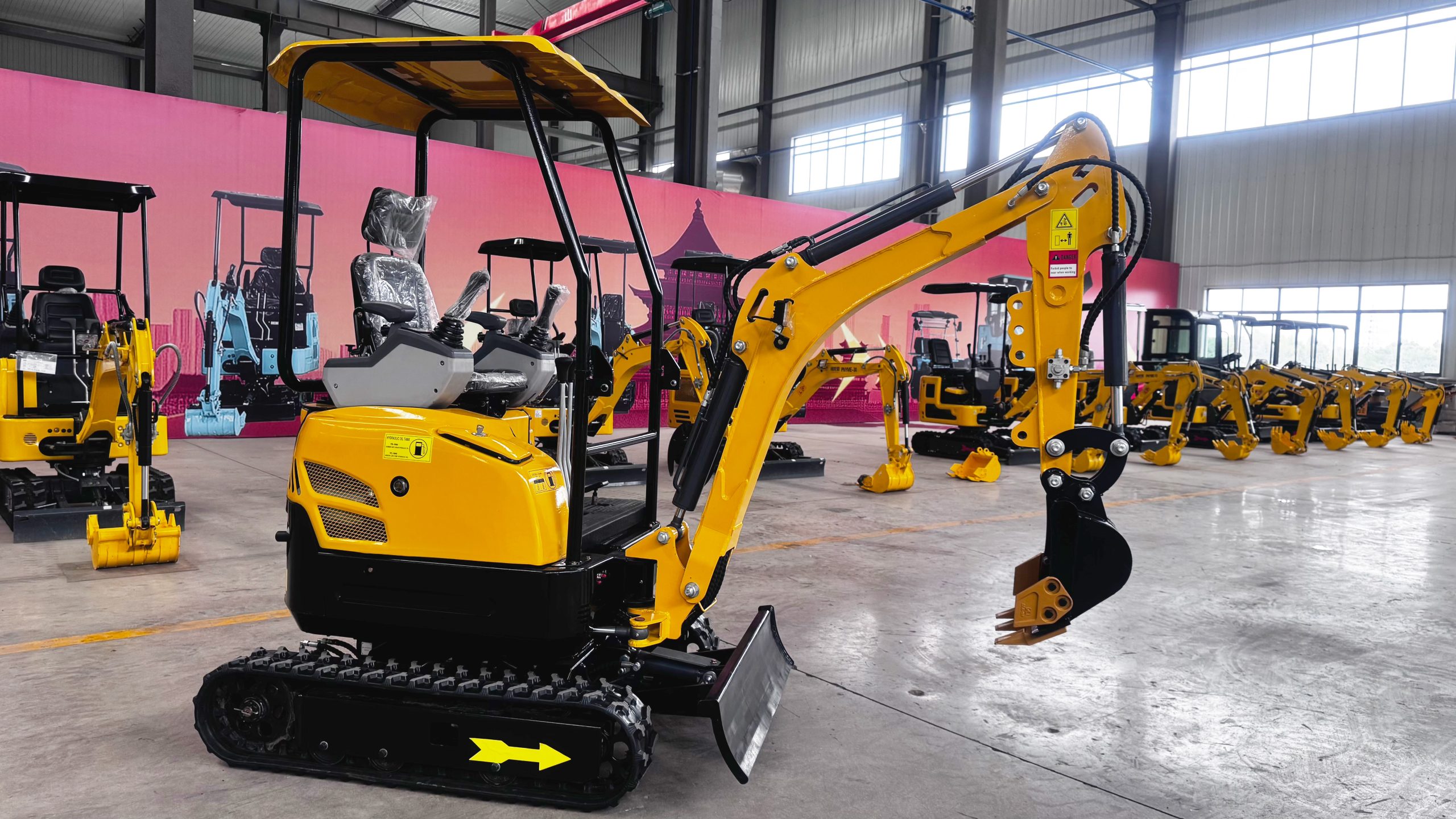 PNY-ME-17A небольшой микро гусеничный дизельный экскаватор