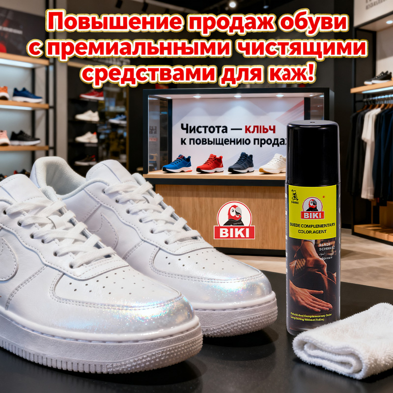 Увеличьте продажи своей обуви с помощью высококачественных чистящих средств для кожаных кроссовок — идеально подходит для небольших магазинов и брендов