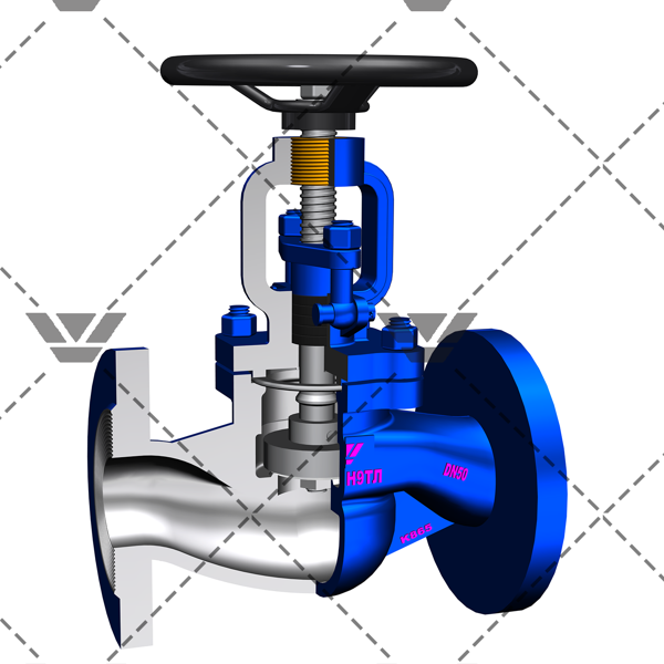 Запорный клапан с PTFE