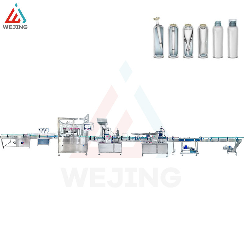 Полная автоматическая линия наполнения аэрозоля BOV производство высокая точность высокая скорость