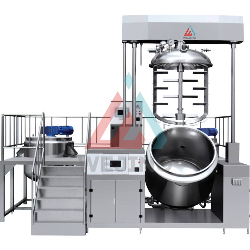 PLC управление косметический материал крем паста вакуумный гомогенизатор эмульгирование смеситель