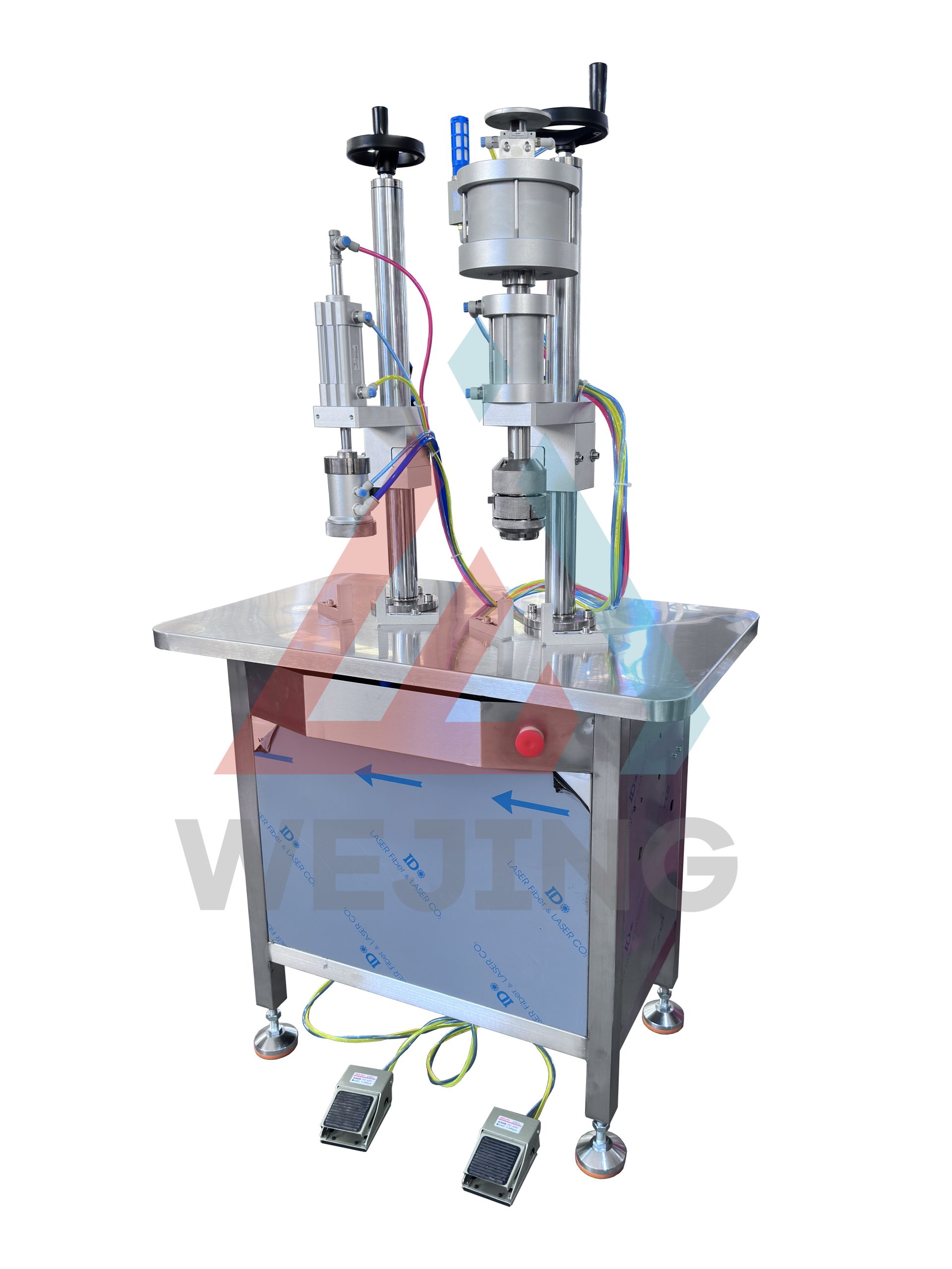 Полуавтоматическая высокоточная машина для розлива аэрозолей в металлические баллончики и флаконы