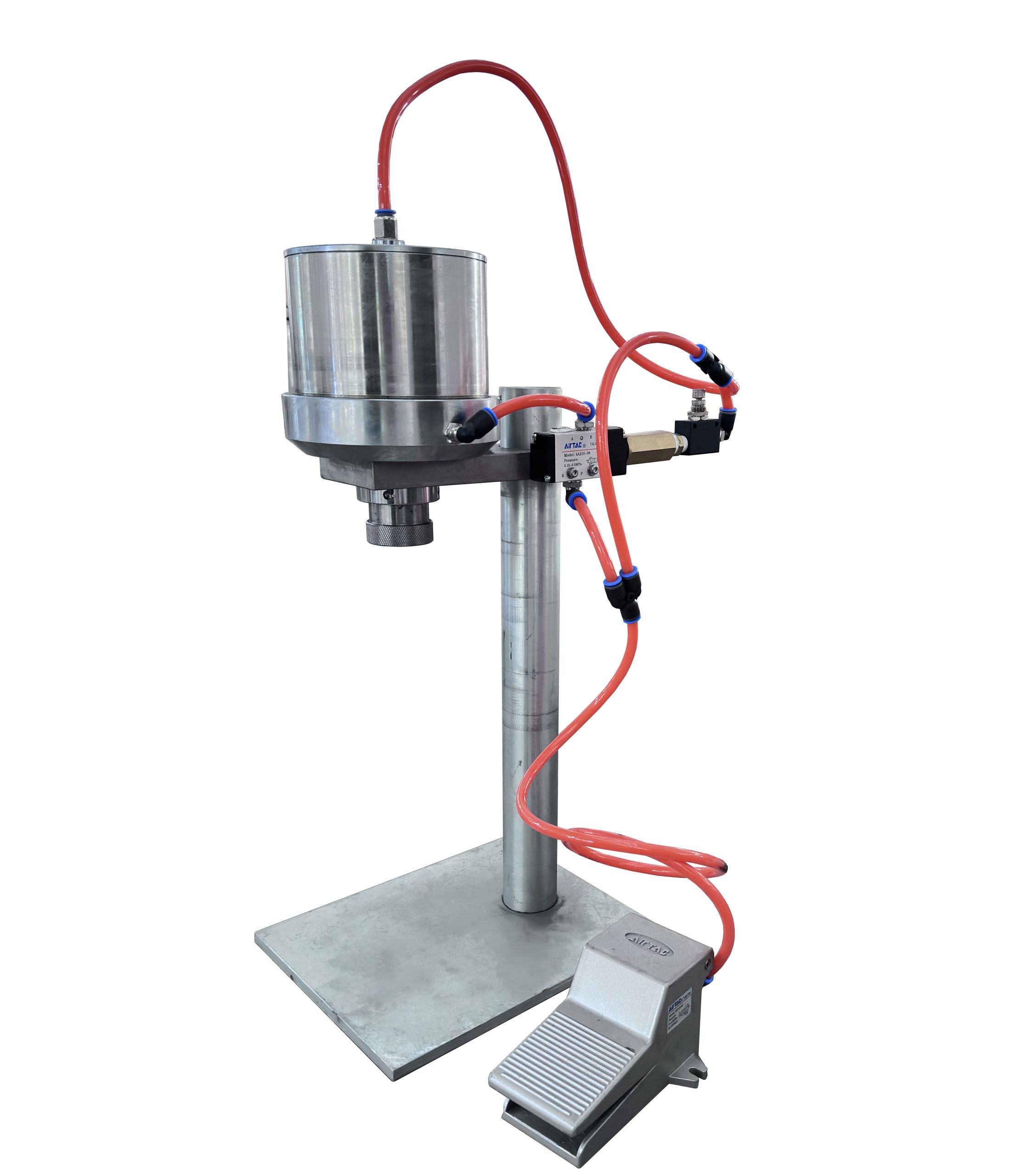 машина для снятия клапанов с аэрозольных баллончиков.