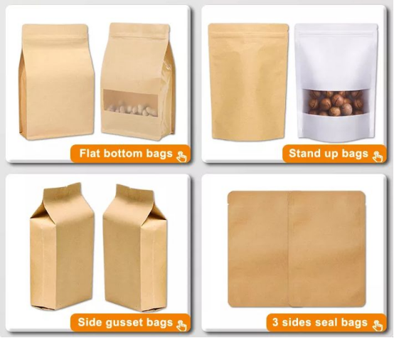 Биологически разлагаемые картонные пакеты из крафт-бумаги: широкое применение