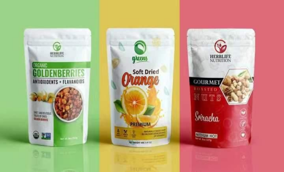 Стойкающий футляр с зиппером для пищевого упаковки