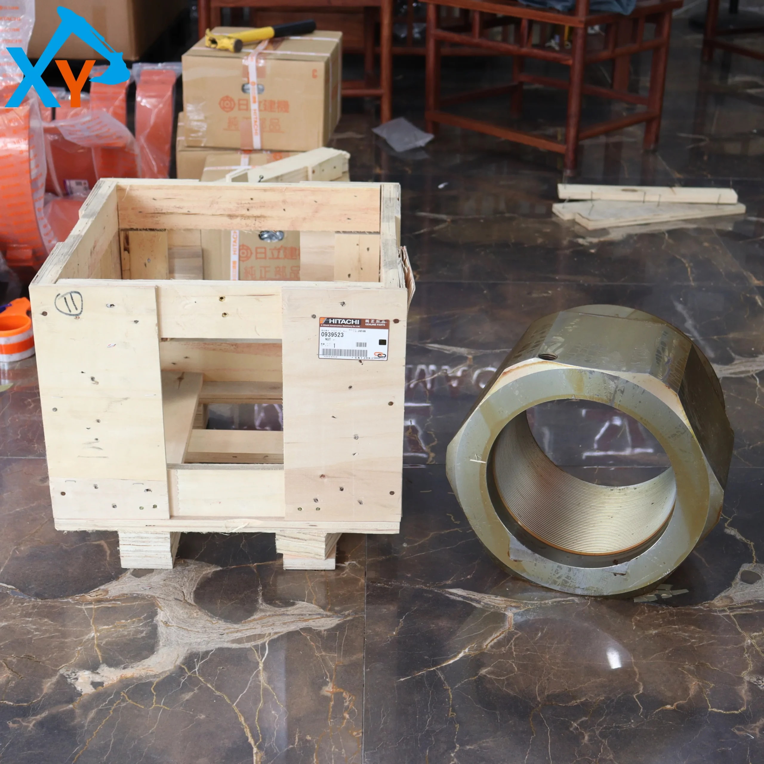 Оригинальный экскаватор ковш цилиндрическая гайка 0939523 Применимо Hitachi EX8000 Инженерная техника аксессуары