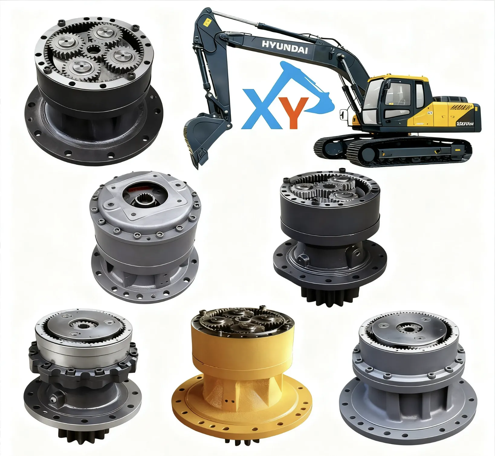 Горячая продажа высококачественного экскаватора все модели качальной коробки передач для Hitachi Hyundai Doosan Komatsu VOLVO Kobelco CAT JCB