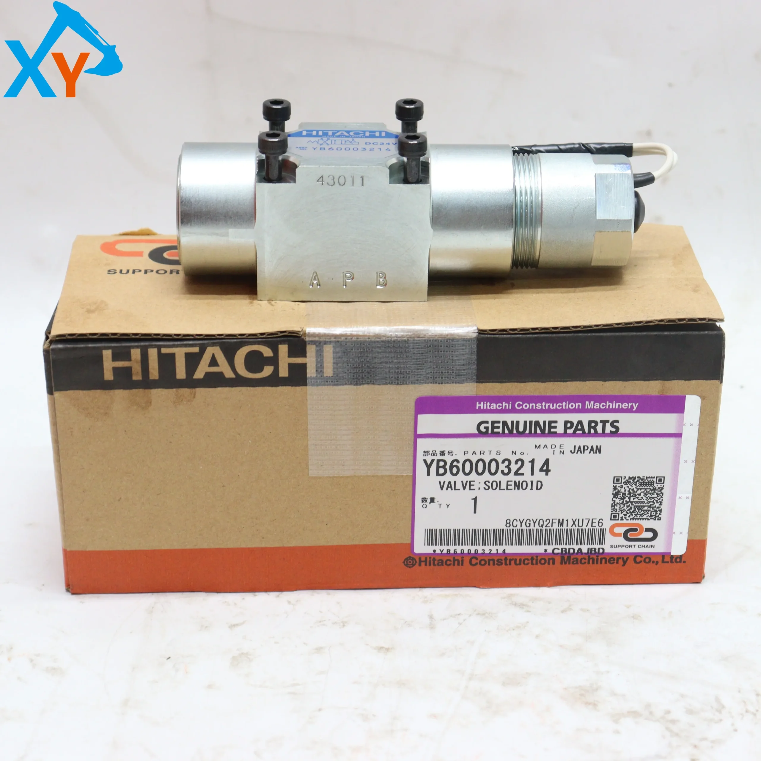 Оригинальные детали экскаватора соленоидный клапан YB60003214 263G5-42561 9247365 для Hitachi ZW220 ZW250 ZW180-6