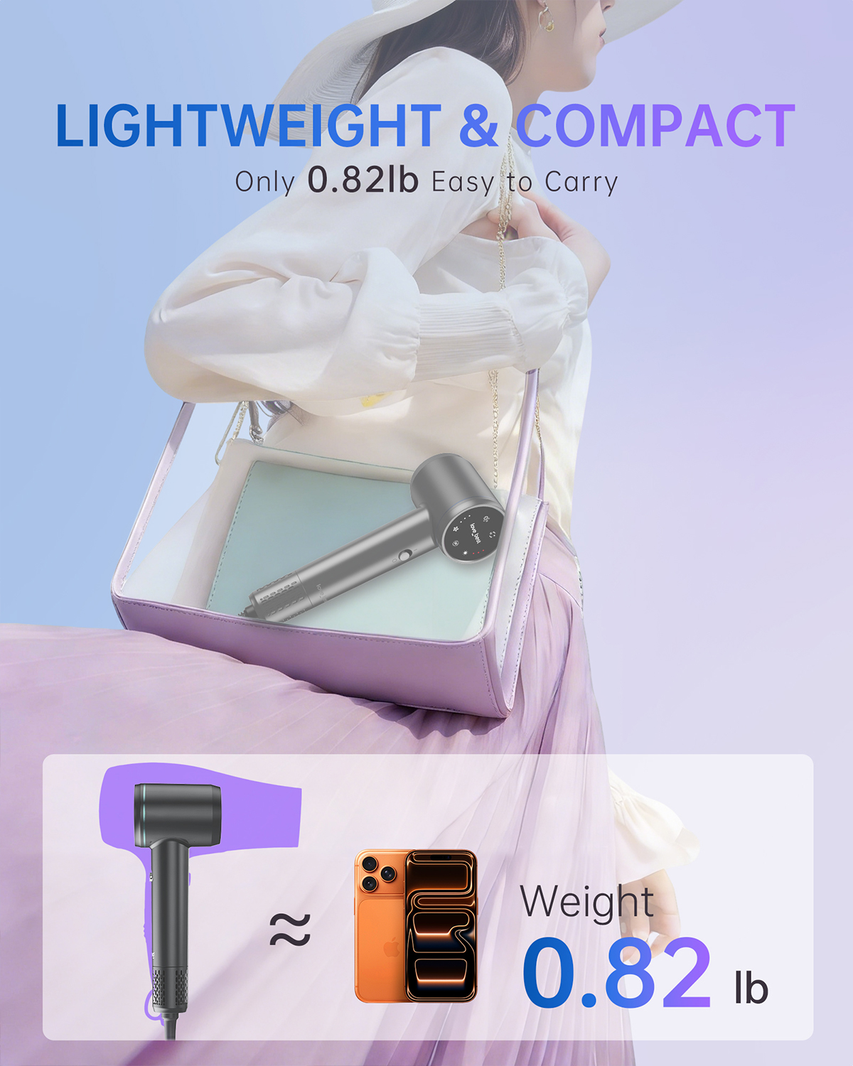 Бытовой скоростной фен Air3.0.12-A – черный