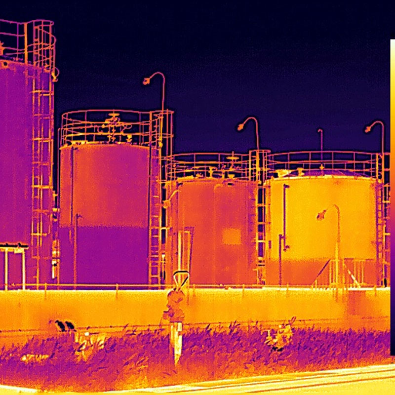 “Рентгеновский глаз” нефтегазовой отрасли! Применение инфракрасных тепловизоров в хранении углеводородов и транспортировке по трубопроводам
