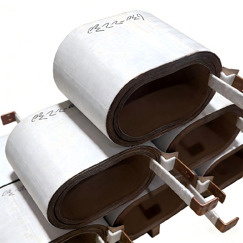 Низковольтная обмотка из фольги огнестойкого и ударопрочного маслопогружного трансформатора