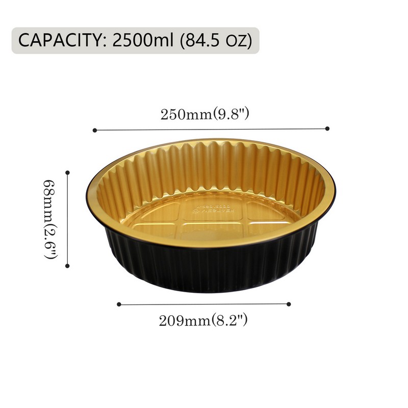 Круглая коробка из алюминиевой фольги Y250-2500