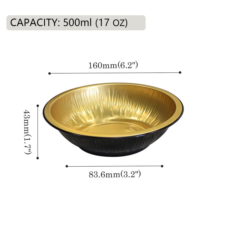 Круглая коробка из алюминиевой фольги Y160-500 круглое дно