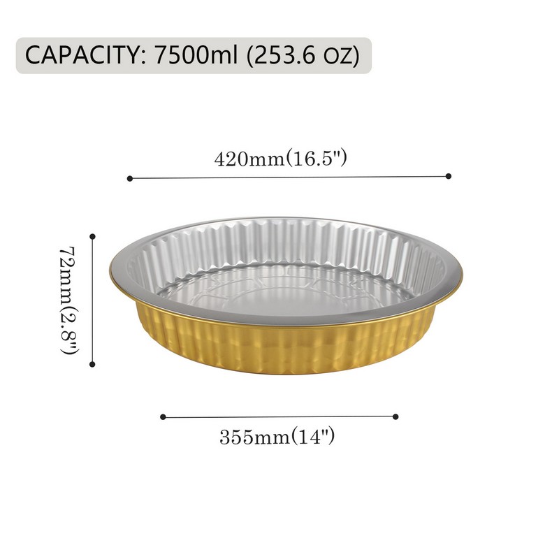 Круглая коробка из алюминиевой фольги Y420-7500