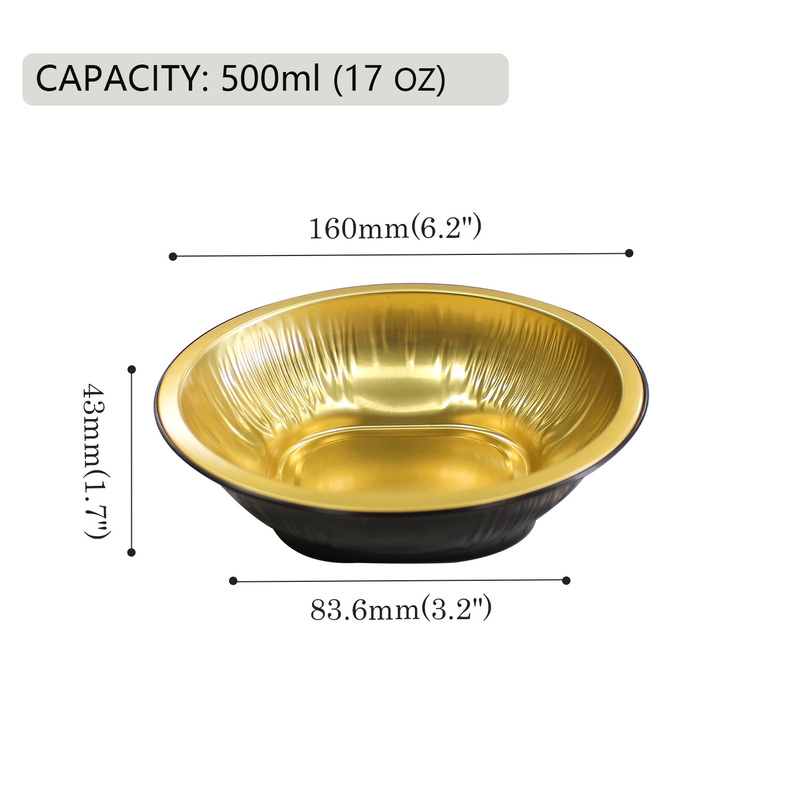 Круглая коробка из алюминиевой фольги Y160-500