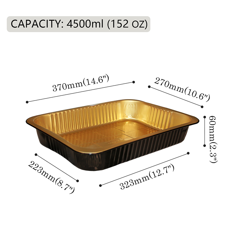 Квадратная коробка из алюминиевой фольги C370-4500