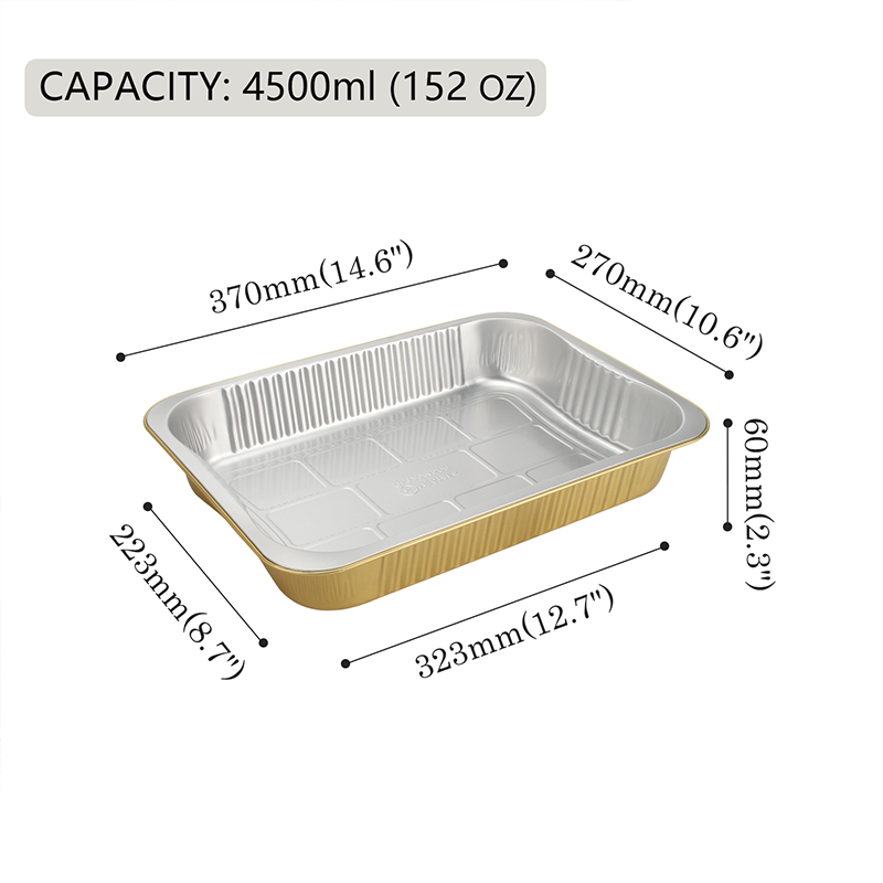 Квадратная коробка из алюминиевой фольги C370-4500