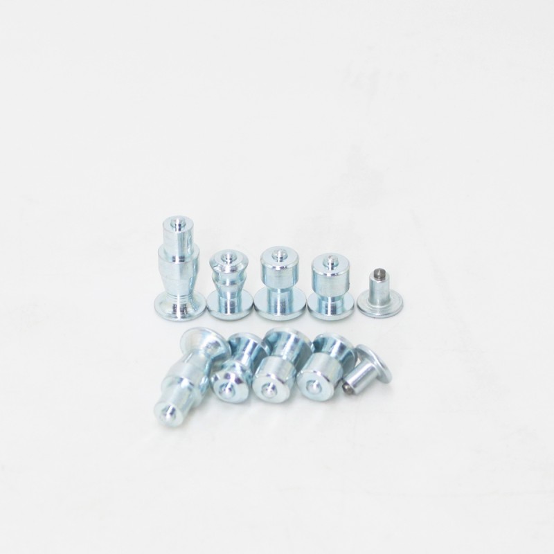 Синие и белые цинковые противоскользящие штифты