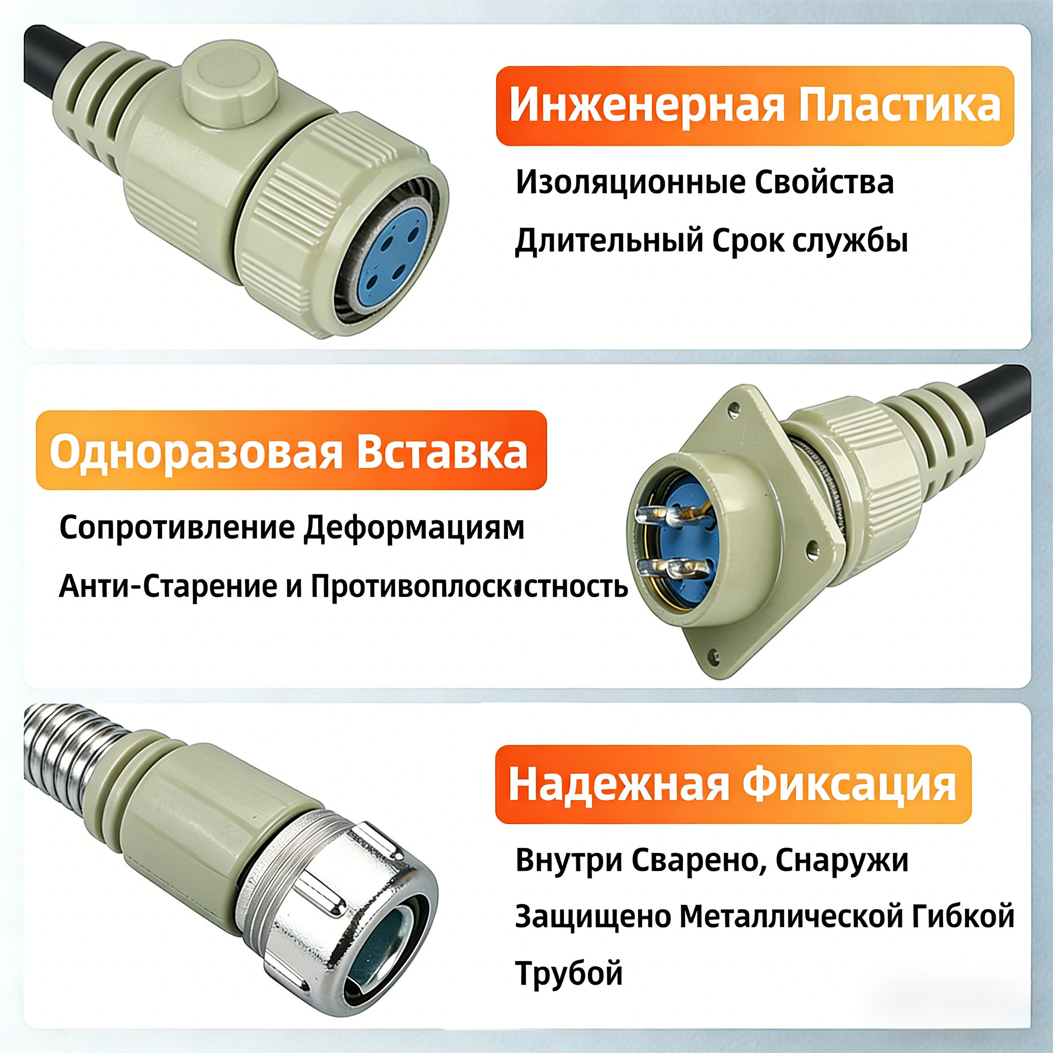 YD40 силовой кабельный разъем мужской-женский, IP55, 500 В, 7–150 А, золотоплакированные медные контакты, корпус из никелированного цинкового сплава