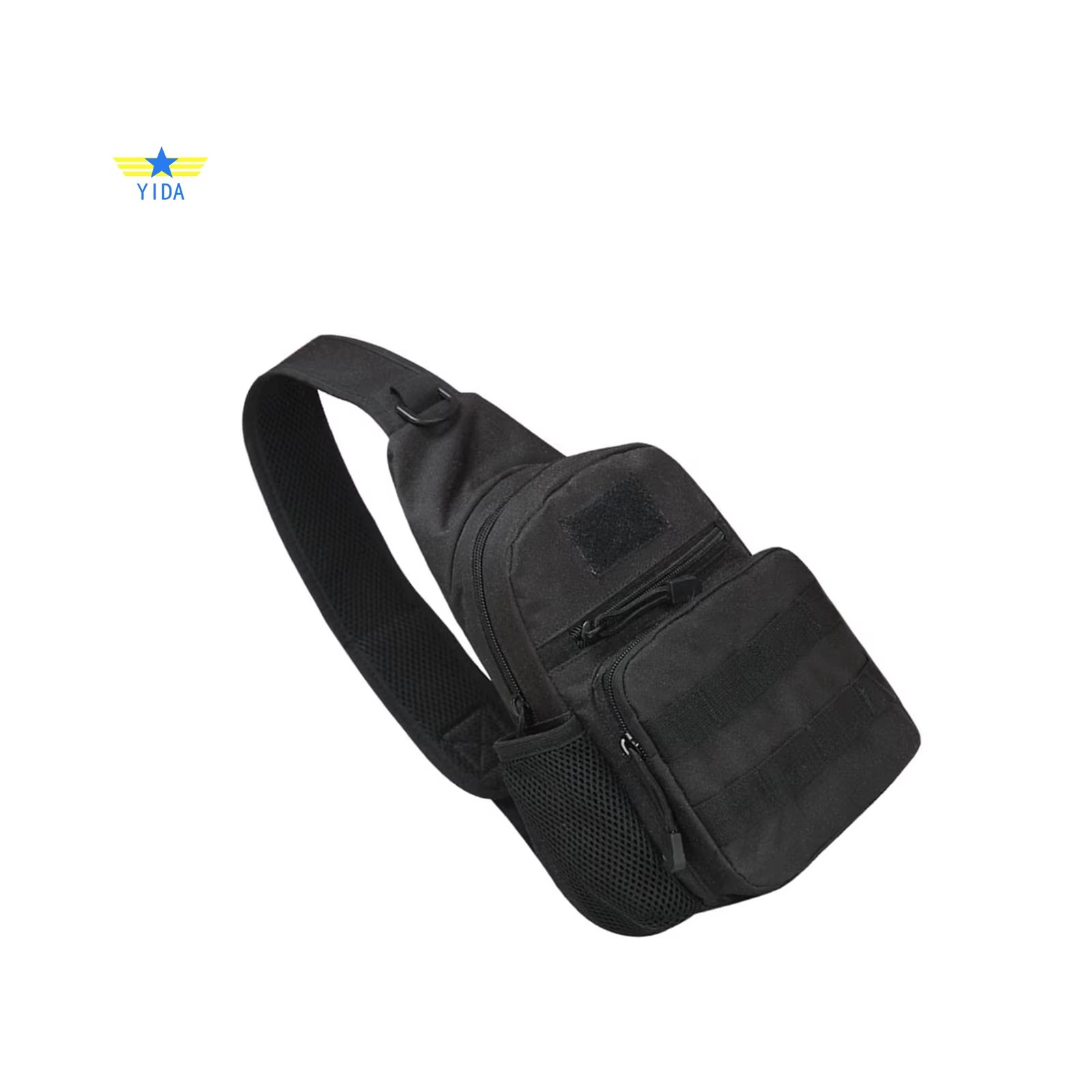 Тактический слэт-пак (рюкзак-слинг) многофункциональный для активного отдыха, спорта и города (чёрный)