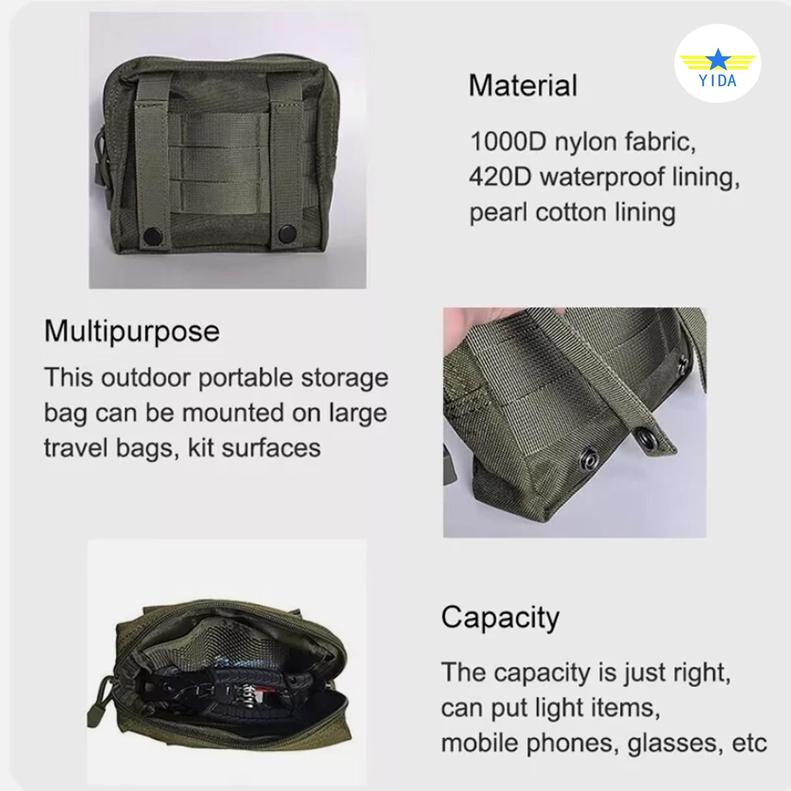 Тактическая органайзер сумка черного