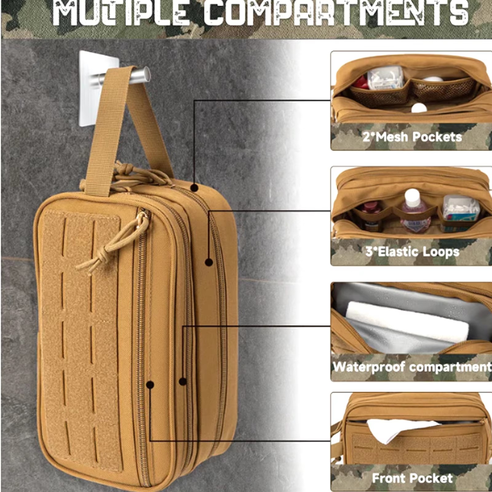 Тактическая сумка для туалетных принадлежностей