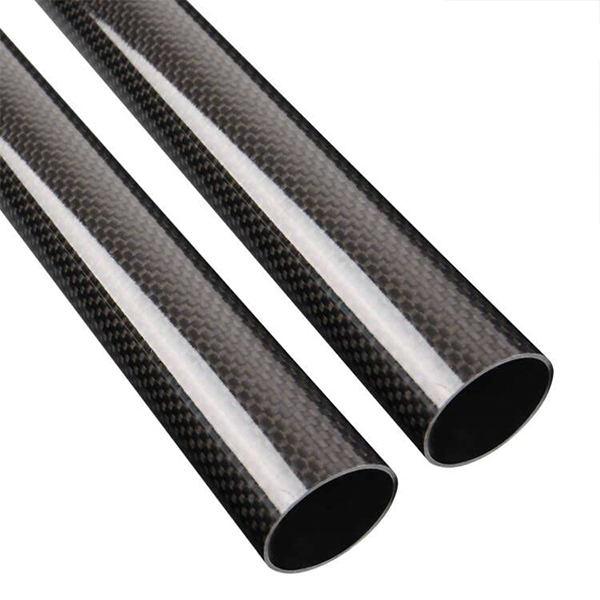 3K карбоновая круглая трубка, глянцевая