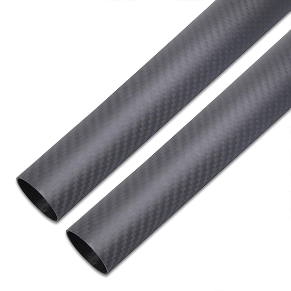 3K карбоновая круглая трубка, глянцевая