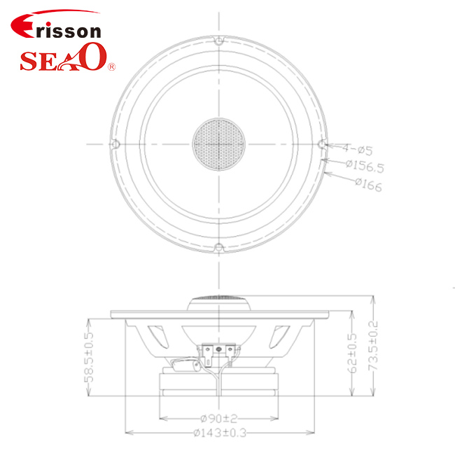 Заводской 6,5-дюймовый мотоциклетный динамик, 2-полосный коаксиальный динамик, водонепроницаемый и противозапотевающий для мотоцикла.
