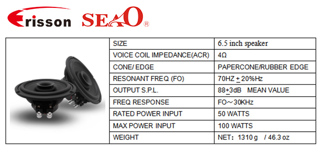 Заводской 6,5-дюймовый мотоциклетный динамик, 2-полосный коаксиальный динамик, водонепроницаемый и противозапотевающий для мотоцикла.