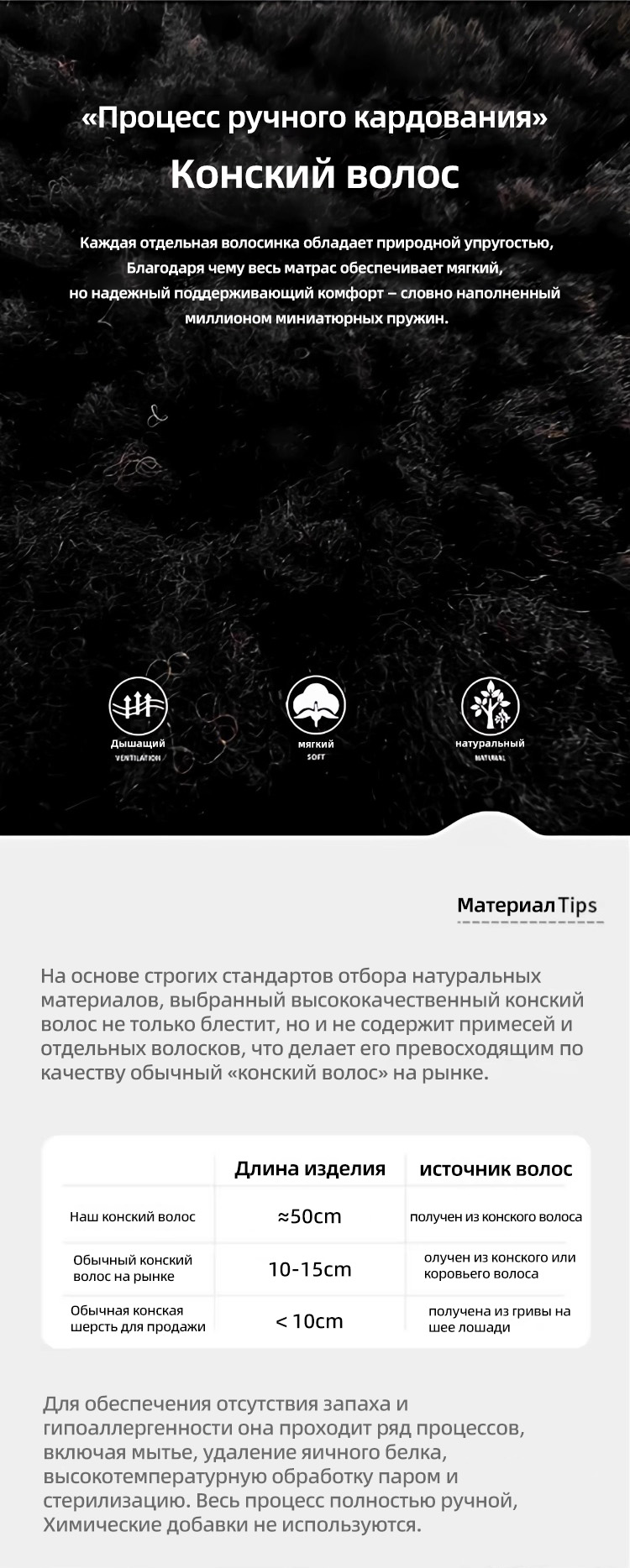 Матрас из шерсти хвоща, процесс изготовления без использования клея, независимая двухслойная пружина в пакетиках, натуральная пряжка ручной работы на заказ