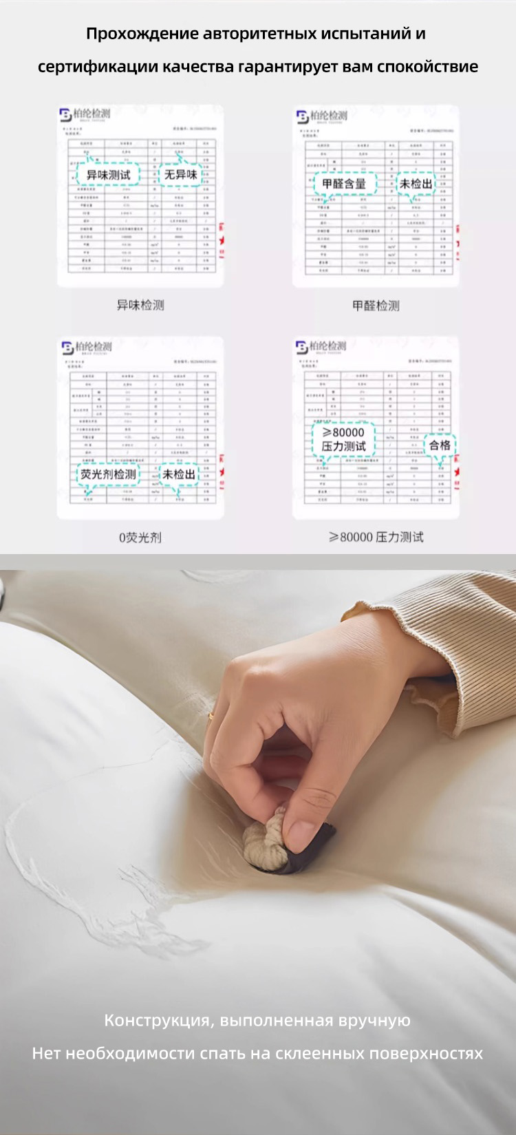 Матрас из шерсти хвоща, процесс изготовления без использования клея, независимая двухслойная пружина в пакетиках, натуральная пряжка ручной работы на заказ