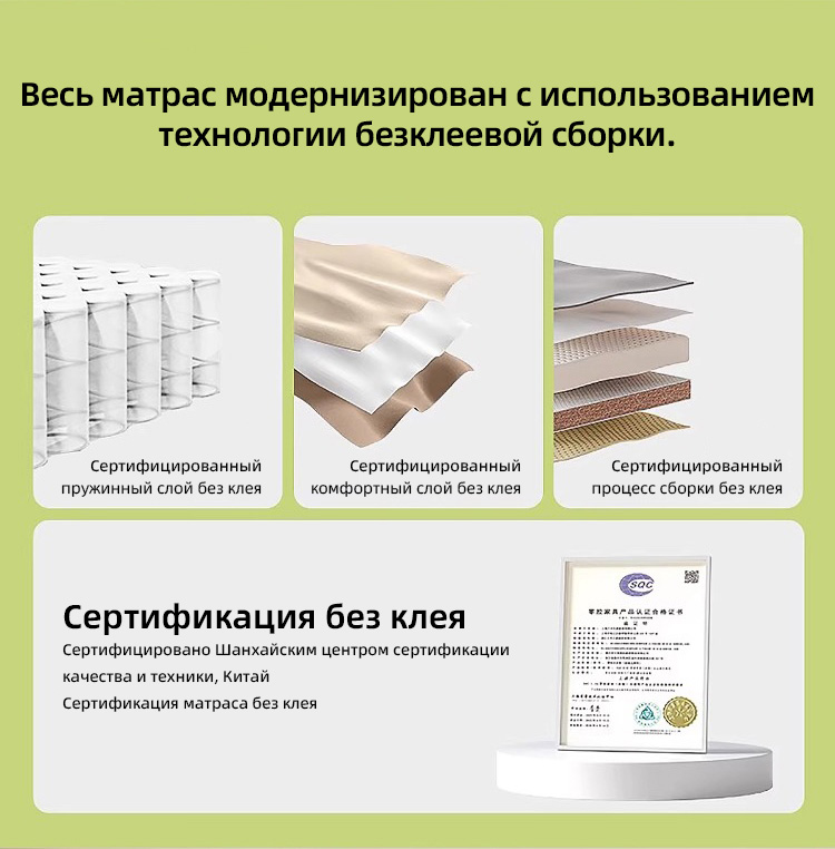 Матрас ручной работы Lorain — сертифицированный как не требующий клея, латекс, натуральный джут, пружинный, матрас Simmons, жесткий матрас, толстый матрас