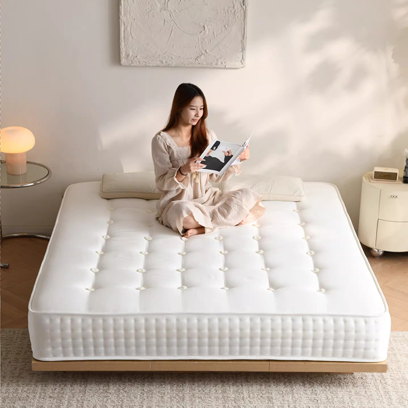 Матрас ручной работы Lorain — наполнен верблюжьей шерстью и высококачественной шерстью, изготовлен из длинноволокнистого хлопка, сшит вручную без использования клея, жесткий матрас.