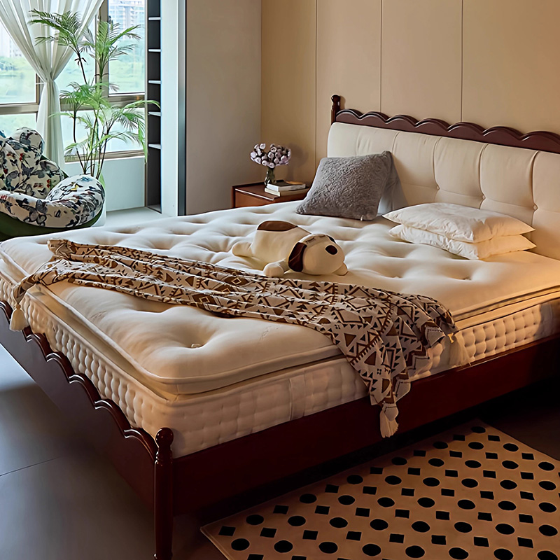 Матрас ручной работы Lorain — Матрас ручной работы с конским волосом, ручная прошивка, матрас Simmons, пружины в отдельных карманах, латексная поддержка спины, подходит для спальни и дома.