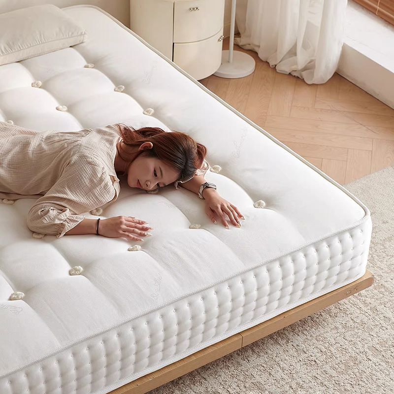 Матрас ручной работы Lorain — наполнен верблюжьей шерстью и высококачественной шерстью, изготовлен из длинноволокнистого хлопка, сшит вручную без использования клея, жесткий матрас.