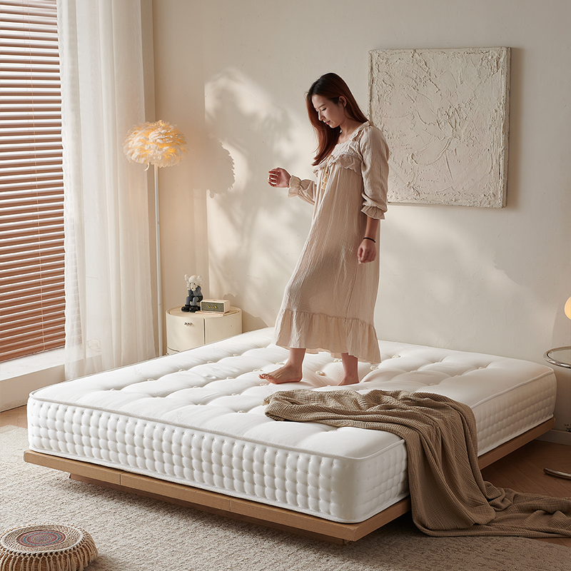 Матрас ручной работы Lorain — наполнен верблюжьей шерстью и высококачественной шерстью, изготовлен из длинноволокнистого хлопка, сшит вручную без использования клея, жесткий матрас.