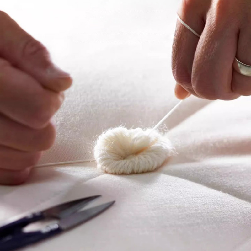 Матрас ручной работы Lorain — Матрас ручной работы с конским волосом, ручная прошивка, матрас Simmons, пружины в отдельных карманах, латексная поддержка спины, подходит для спальни и дома.