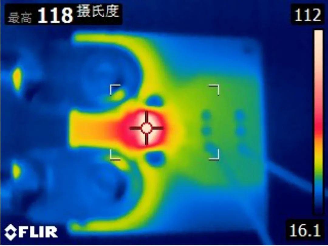 封装体热成像图（80A）