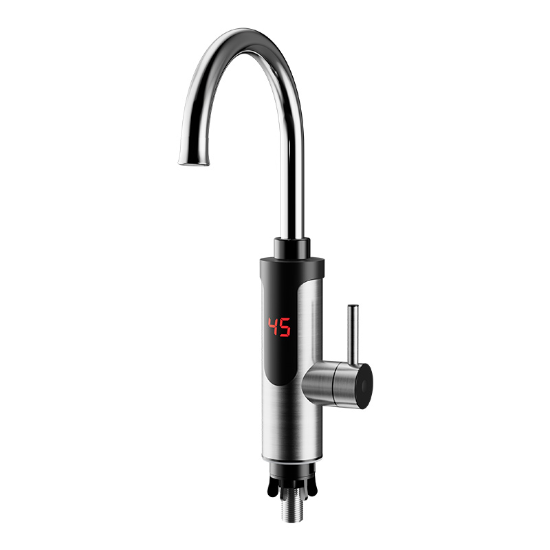 Электрический водонагреватель из нержавеющей стали 304 с мгновенным нагревом за 3 секунды, кухонный водонагреватель, бытовой водонагреватель для горячей и холодной воды, быстронагревающийся кран для ванной комнаты, не требует установки, кран для умывальника.