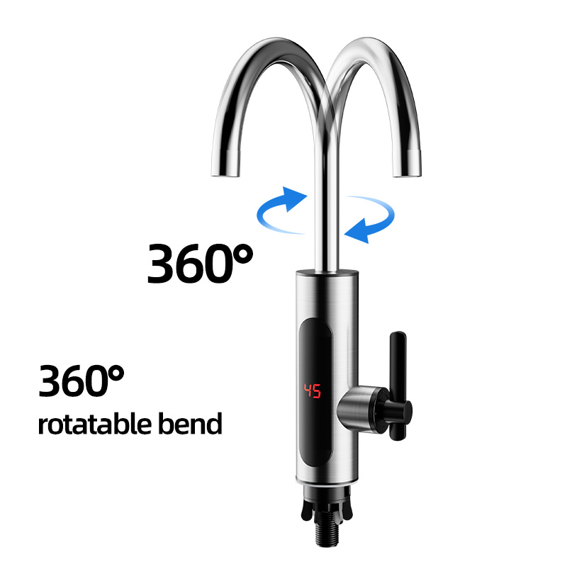 [Европейский экспортный стандарт] Электрический водонагреватель, мгновенного нагрева, АБС-пластик, для кухни, дома, ванной комнаты, быстрый нагрев, двойное назначение: горячая и холодная вода. Популярная модель.